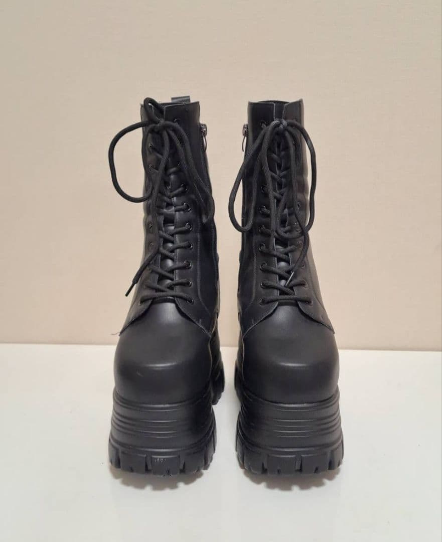 22cmup シークレットシューズ 厚底 ブーツ