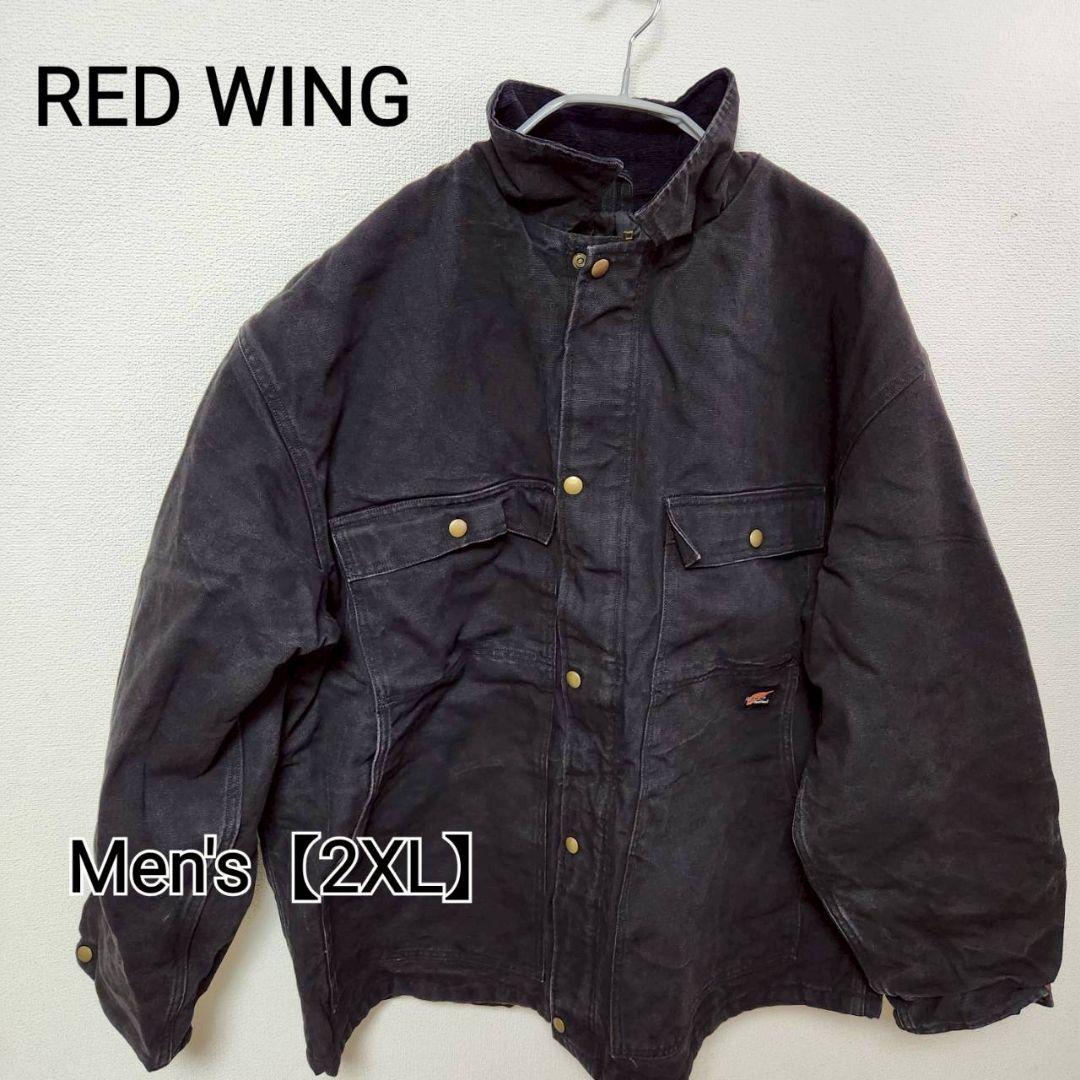 z61 【RED WING】キルティングダックジャケット（メンズ2XL）ブラック