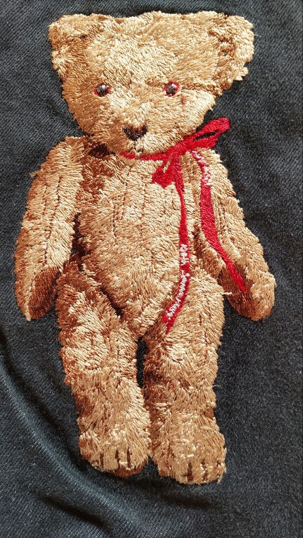 ピンクハウス クマさん 刺繍&ワッペン デニム パンツ レア pinkhouse