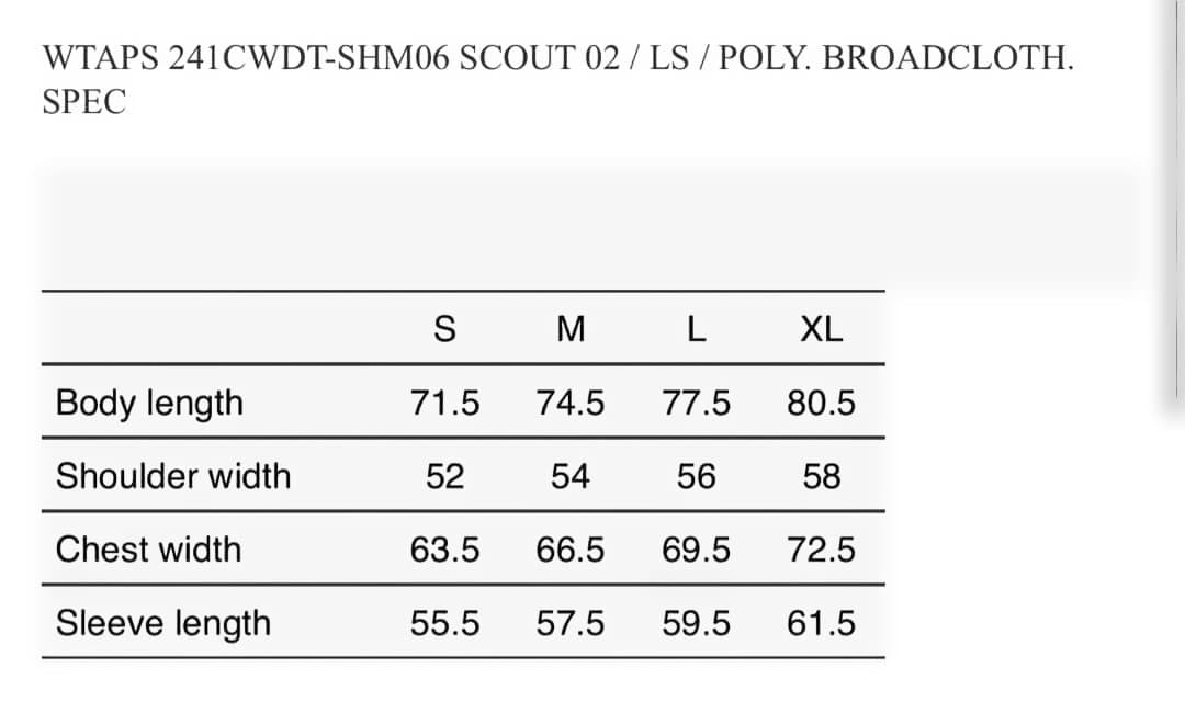 WTAPS ダブルタップス 24SS 241CWDT-SHM06
