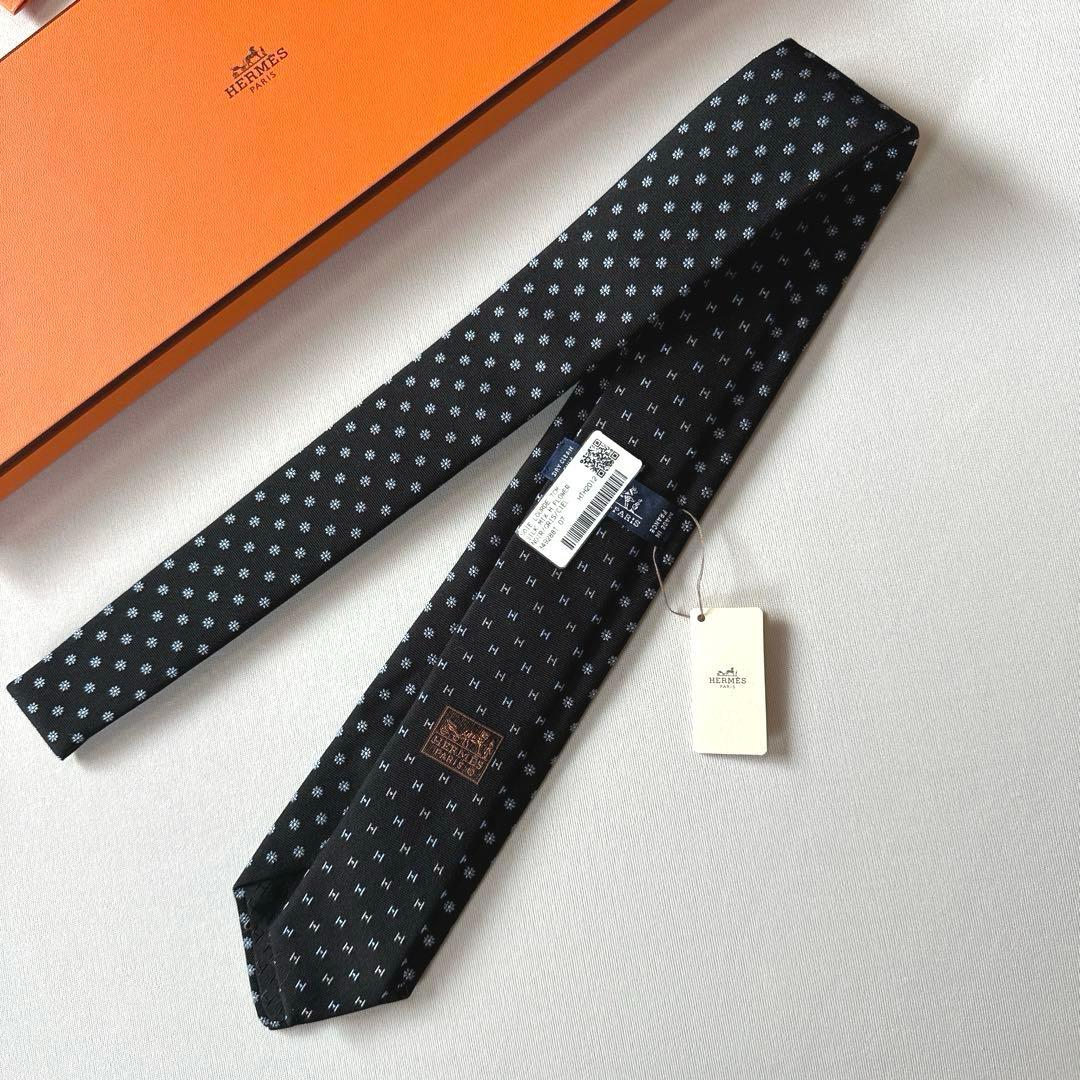 エルメス ネクタイ 《Hフラワー》新品 未使用