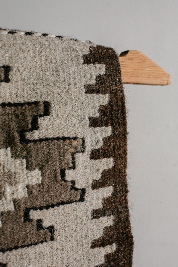 94cm×64cm キリムラグ　ウール　コットン　アジアン　ネイティブ柄