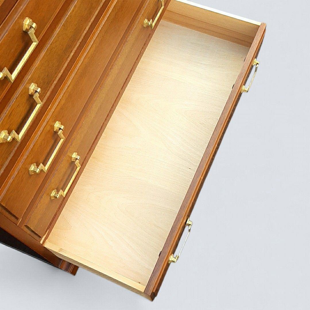 廃盤希少　マルニ木工 地中海 チェスト80 5段6杯 マホガニー maruni