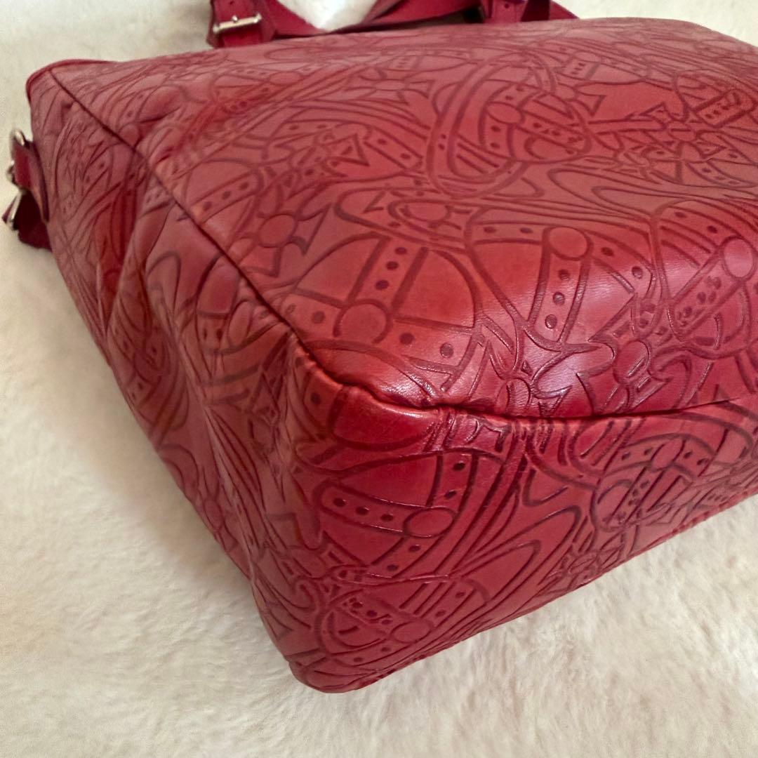 ヴィヴィアンウエストウッド アーサー　2wayトートバッグ ORB オーブ　赤