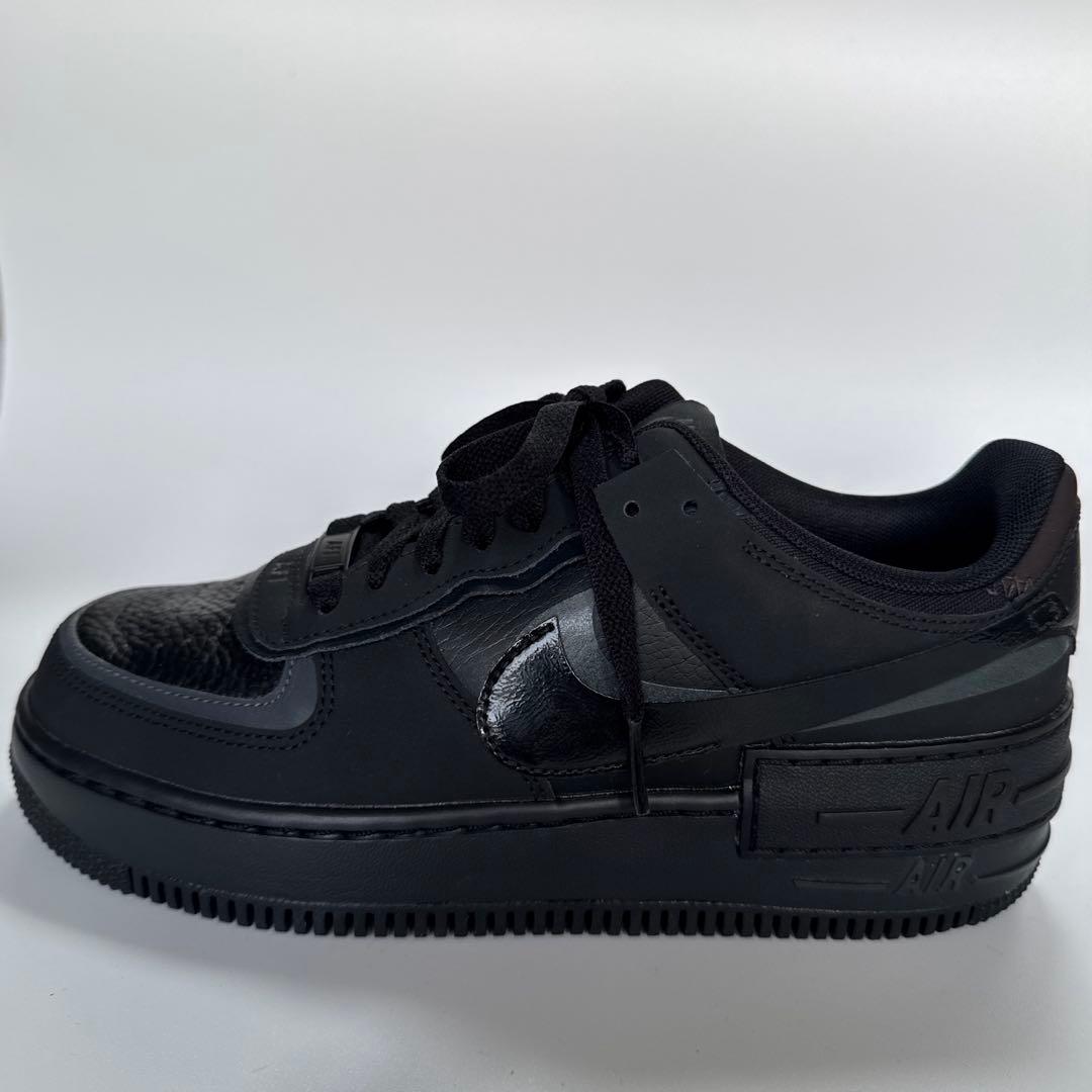 Nike Air Force 1 ブラック　25㎝　厚底