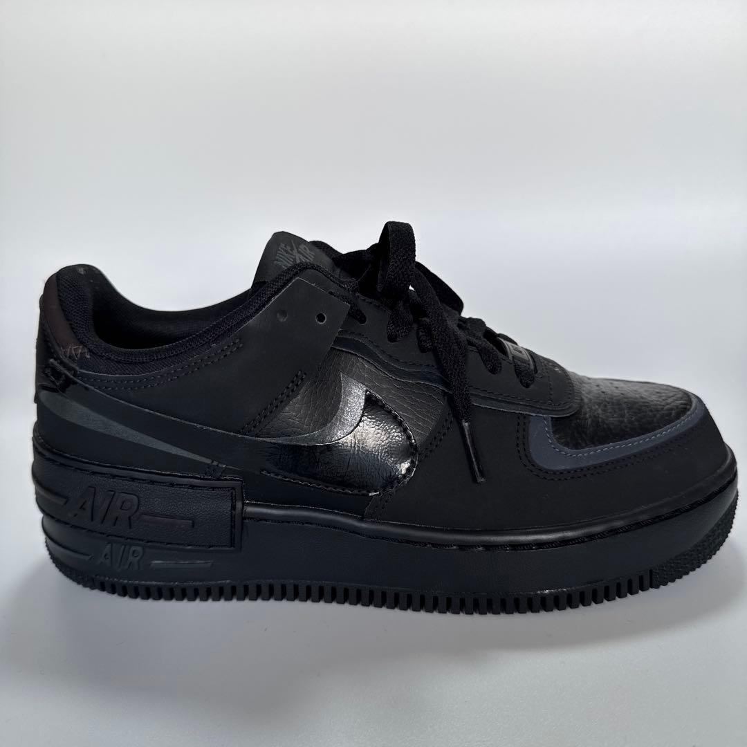 Nike Air Force 1 ブラック　25㎝　厚底