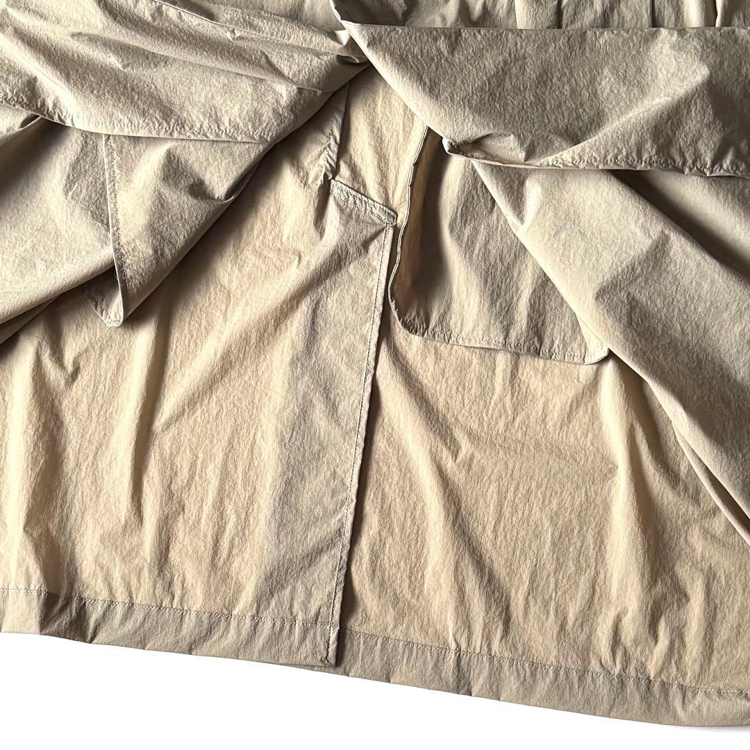 【24SS】kolor カラー クリスピーナイロン ステンカラーコート ベージュ