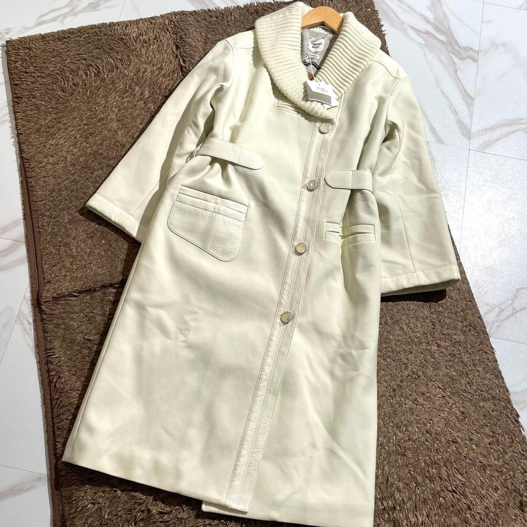 現行 タグ付き✨ エルメス HERMES トレンチコート ディアスキン カシミヤ