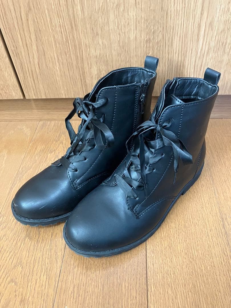 Catharine Cottage 八重桜薄青上着×桃色袴　120 ブーツ付