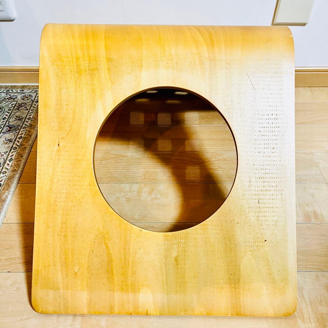 【極美品】 座椅子4つセット 昭和レトロ 木製 ベージュ 和風 旅館 レトロ