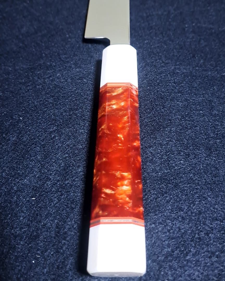 ステン 本焼 先丸 9寸 V金10号 鏡面仕上げ 刺身包丁 和包丁 鞘付き