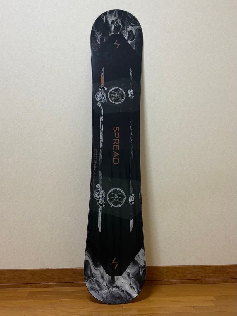 SPREAD bx-f スノーボード ブラック/マーブル