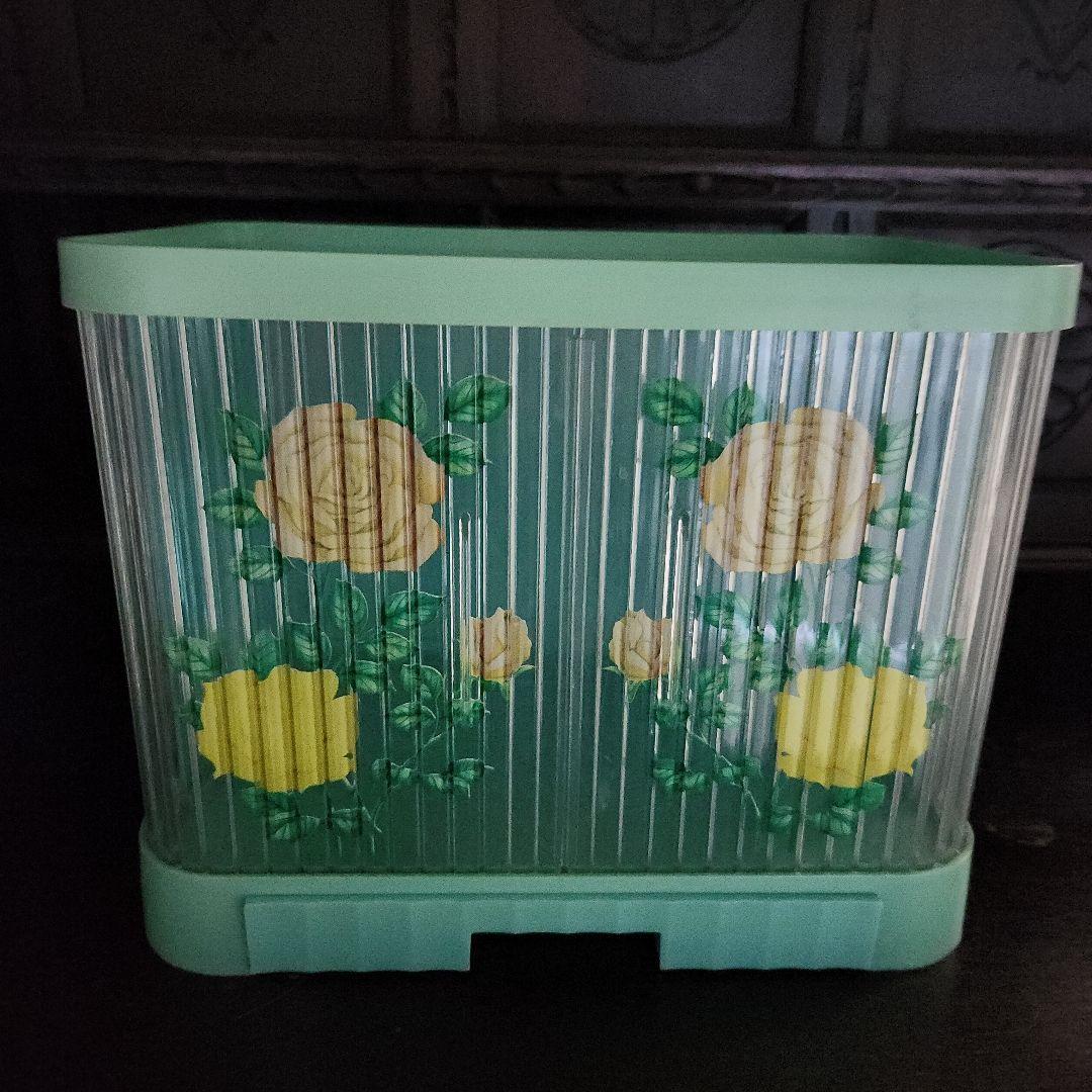 ☆昭和レトロポップ☆　蛇腹　調味料　収納ケース　水色