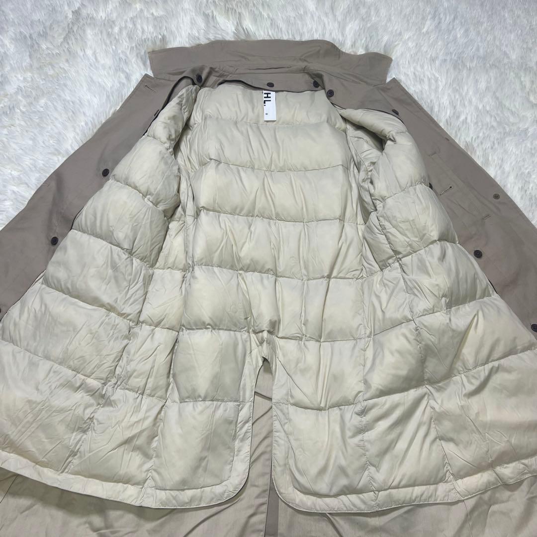 MHL. ダウンライナー付 ステンカラーコート ベージュ Lマーガレットハウエル