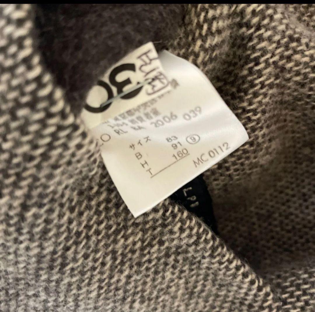 ブラックフライデー　ラルフローレン リバーシブル　ウール　フーデッドコート　L