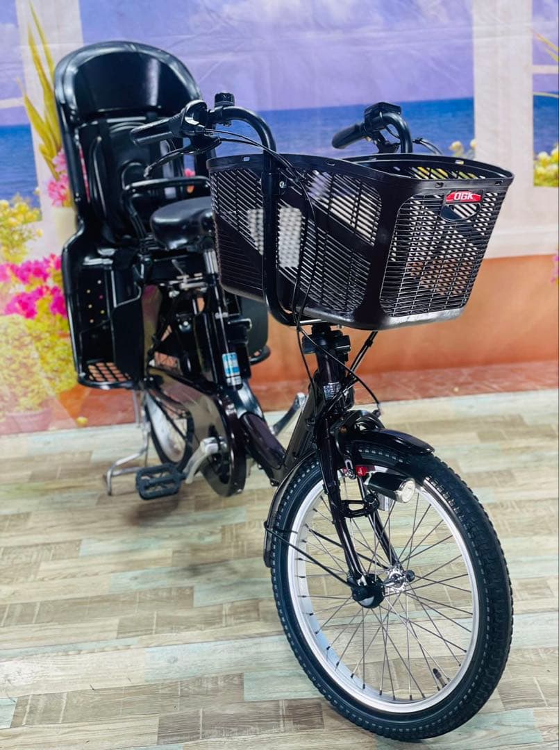 パナソニックギュット⭐️12AH！子供乗せ電動アシスト自転車Y3078