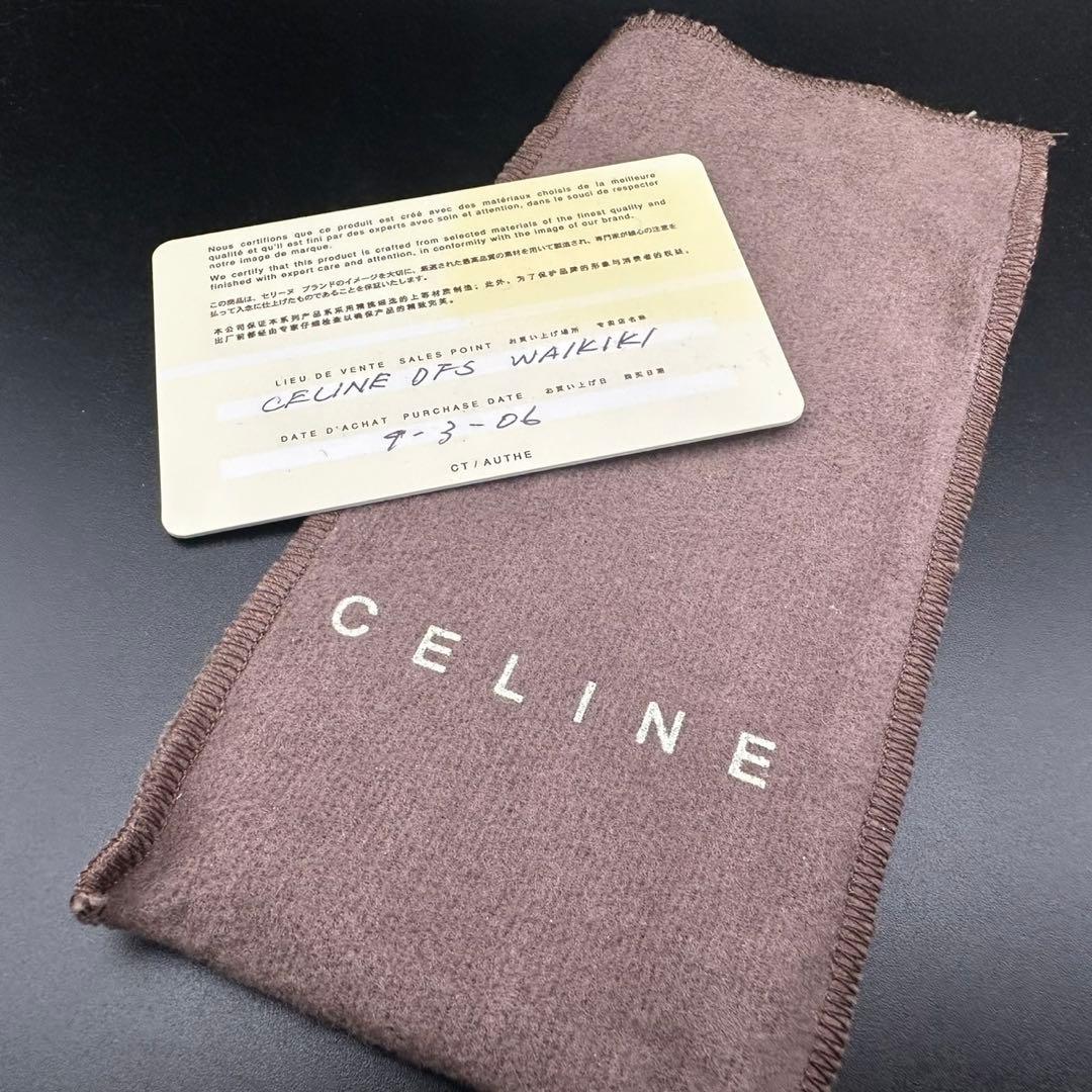 未使用級✨　セリーヌ　キーリング　キーホルダー　キーケース　ロゴ　013