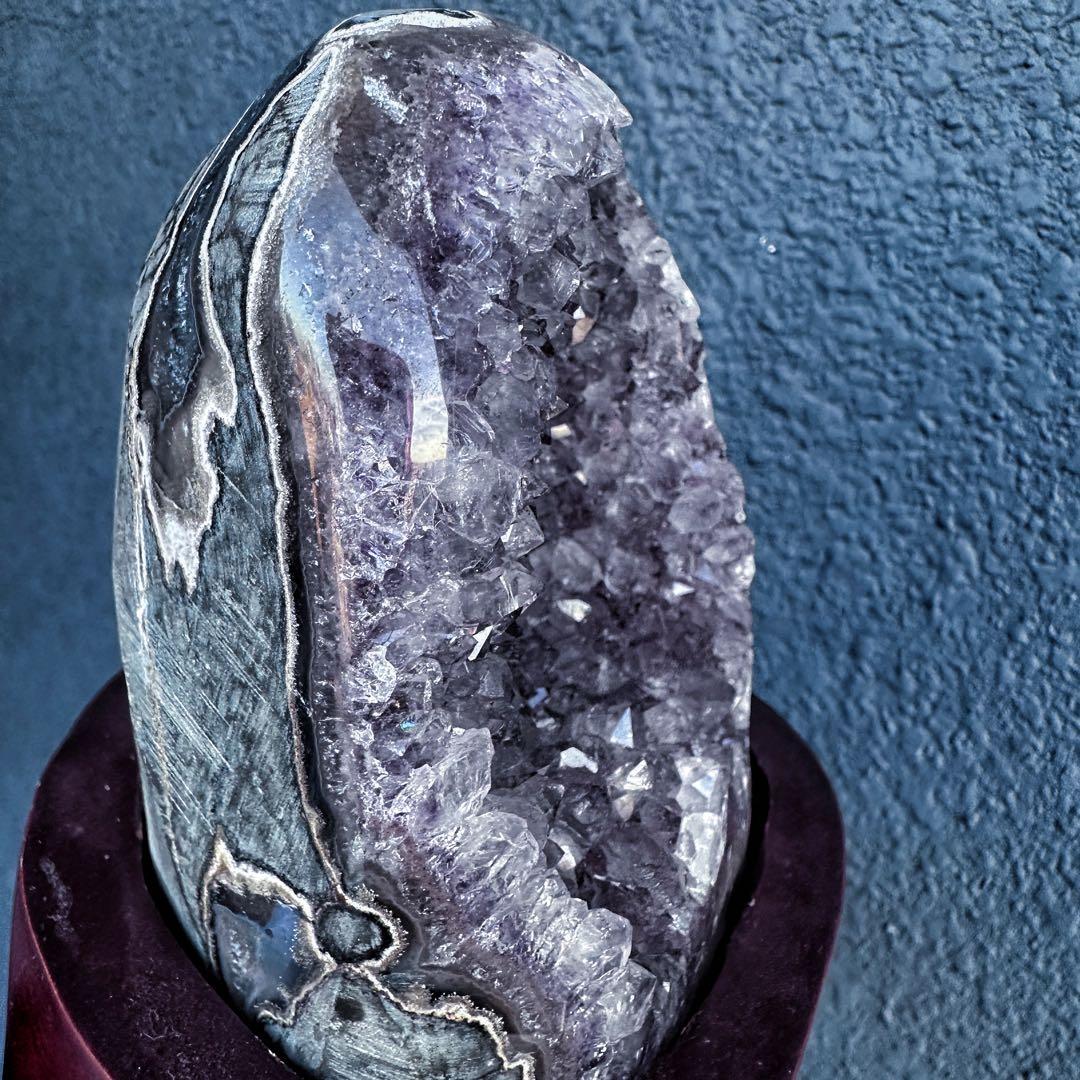 アメジストミニドーム&レインボーヒマラヤ水晶アイリスクォーツ浄化セットA1147