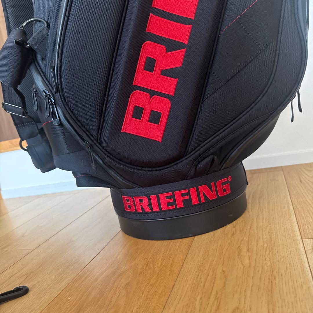 BRIEFING CR-3 #2ゴルフバッグ ブラック アイアンヘッドカバー付き