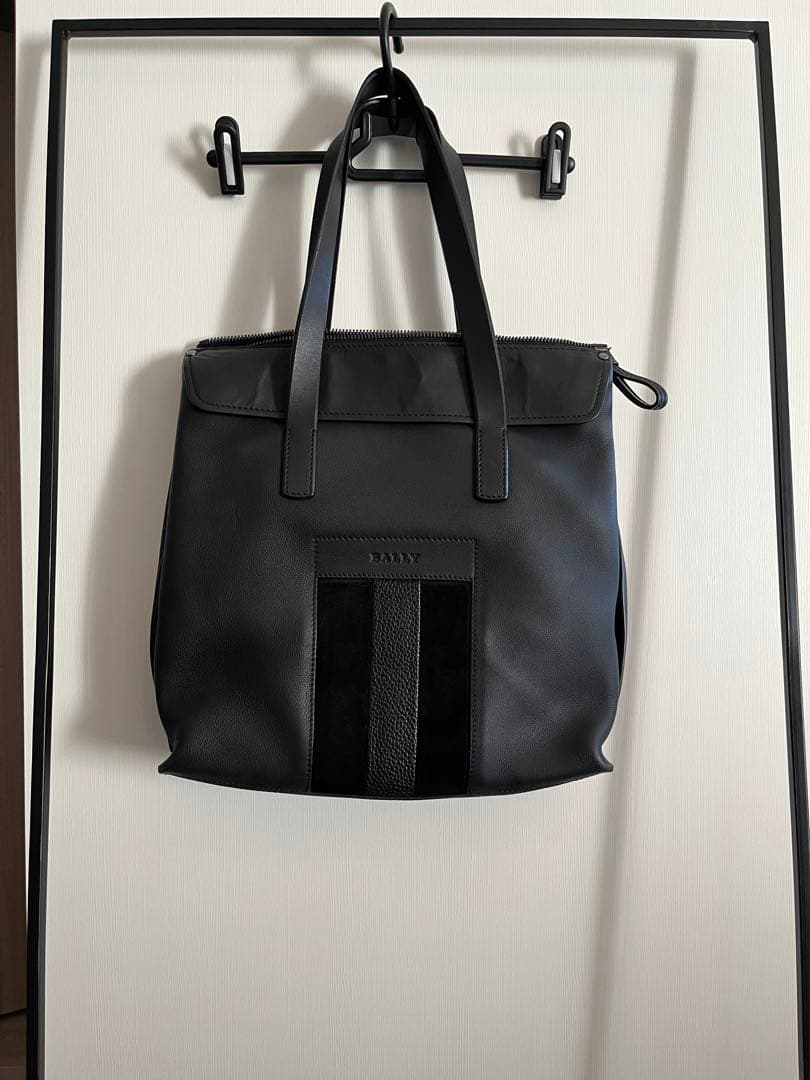 【希少】BALLY レザートートバッグ　ブラック