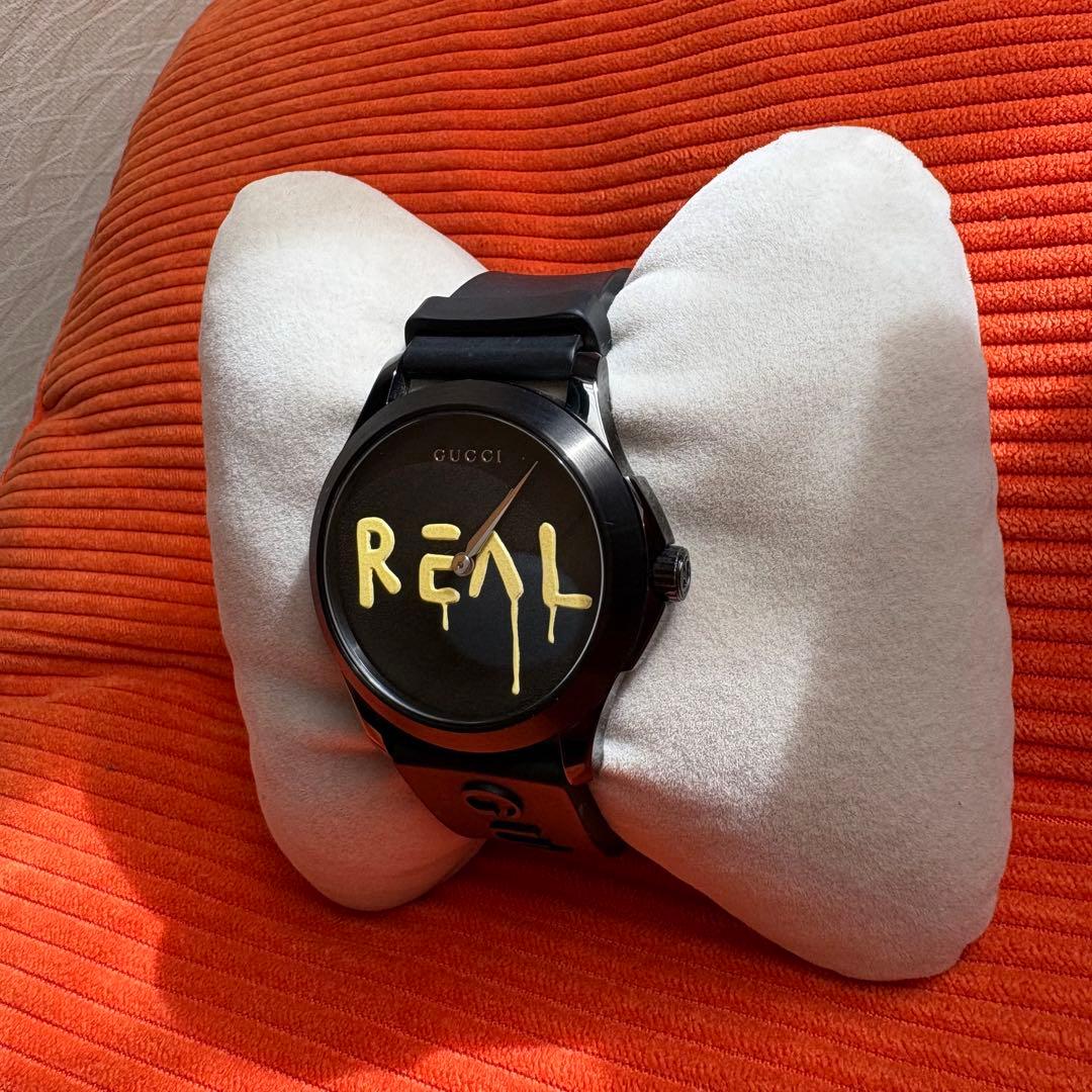 【美品】GUCCI Gタイムレス ゴースト REALダイヤル グッチ 腕時計