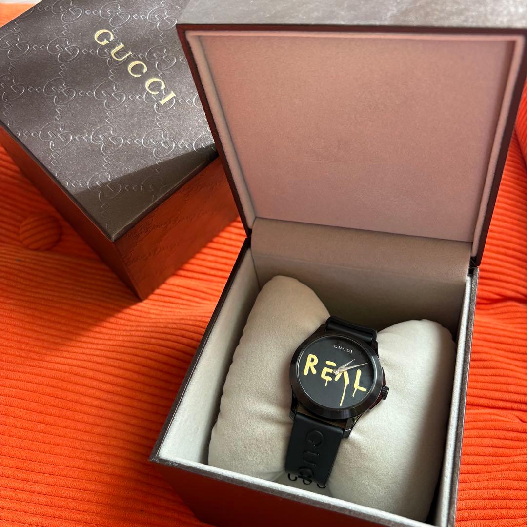 【美品】GUCCI Gタイムレス ゴースト REALダイヤル グッチ 腕時計