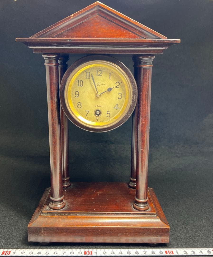 精工舎　置時計　高さ約29.5㎝　東Y8-0122④