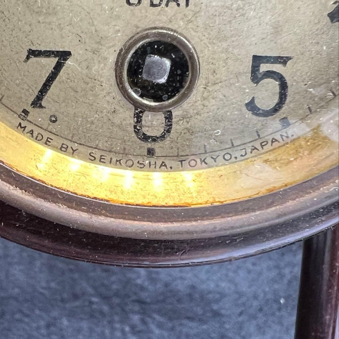 精工舎　置時計　高さ約29.5㎝　東Y8-0122④