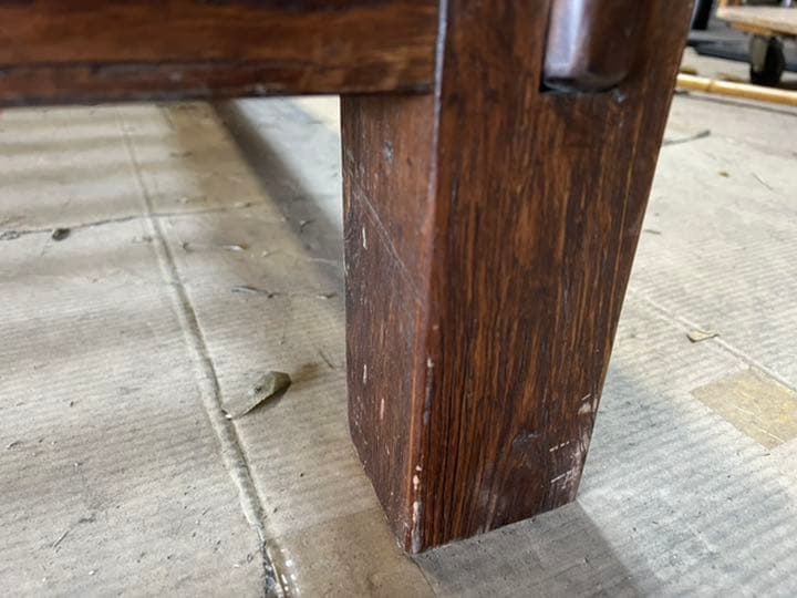 アジアン家具 クイーンサイズ 組み立てベッドフレーム 中古品 バリ 無垢材 群馬