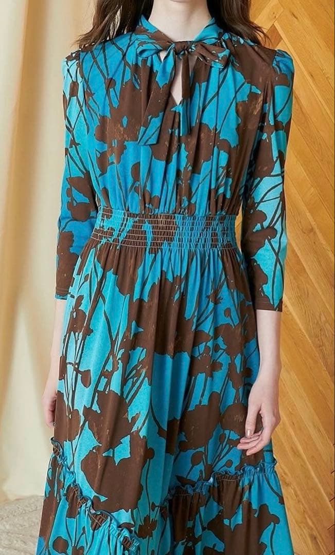 新品未使用 CORCOVADO コルコバード トリコットジャージ ボウタイドレス