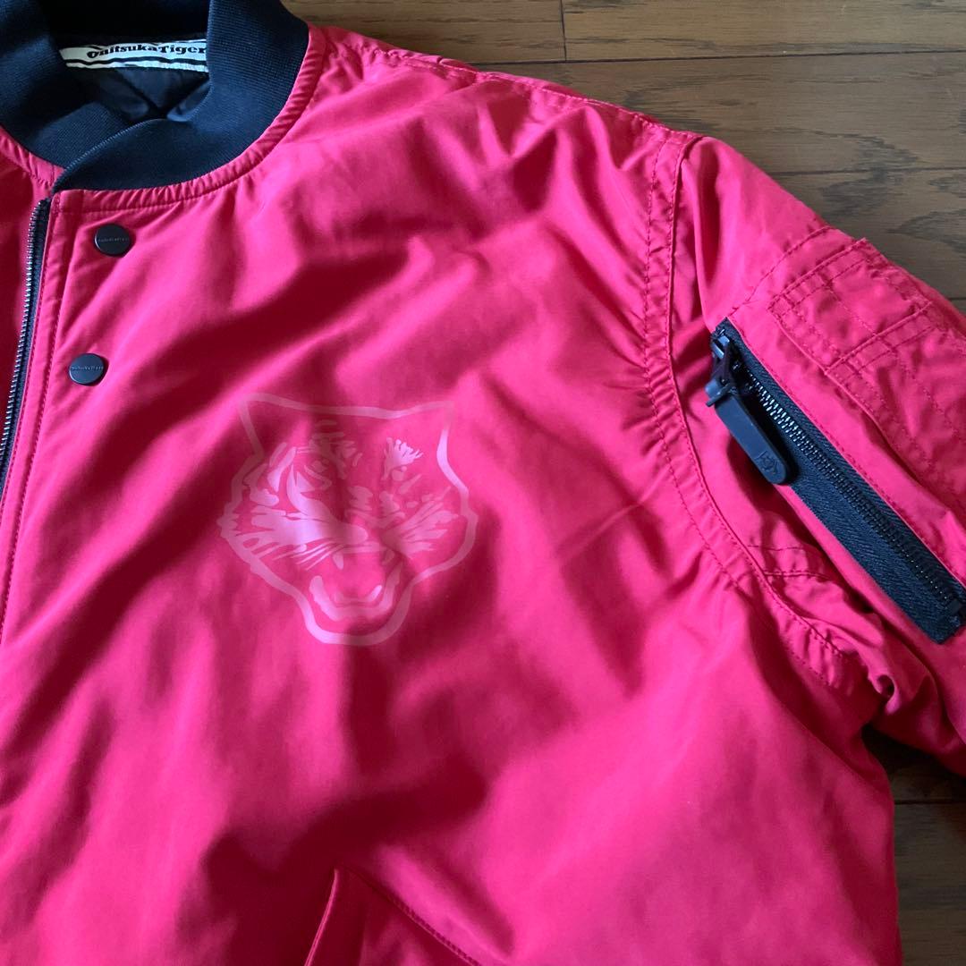 Onitsuka Tiger 赤 ブルゾン 虎ロゴ MA-1タイプ