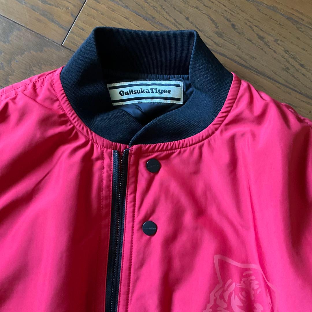 Onitsuka Tiger 赤 ブルゾン 虎ロゴ MA-1タイプ