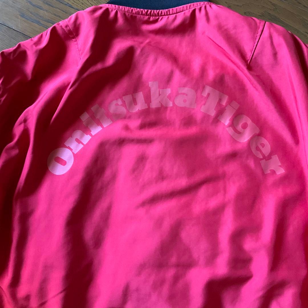 Onitsuka Tiger 赤 ブルゾン 虎ロゴ MA-1タイプ