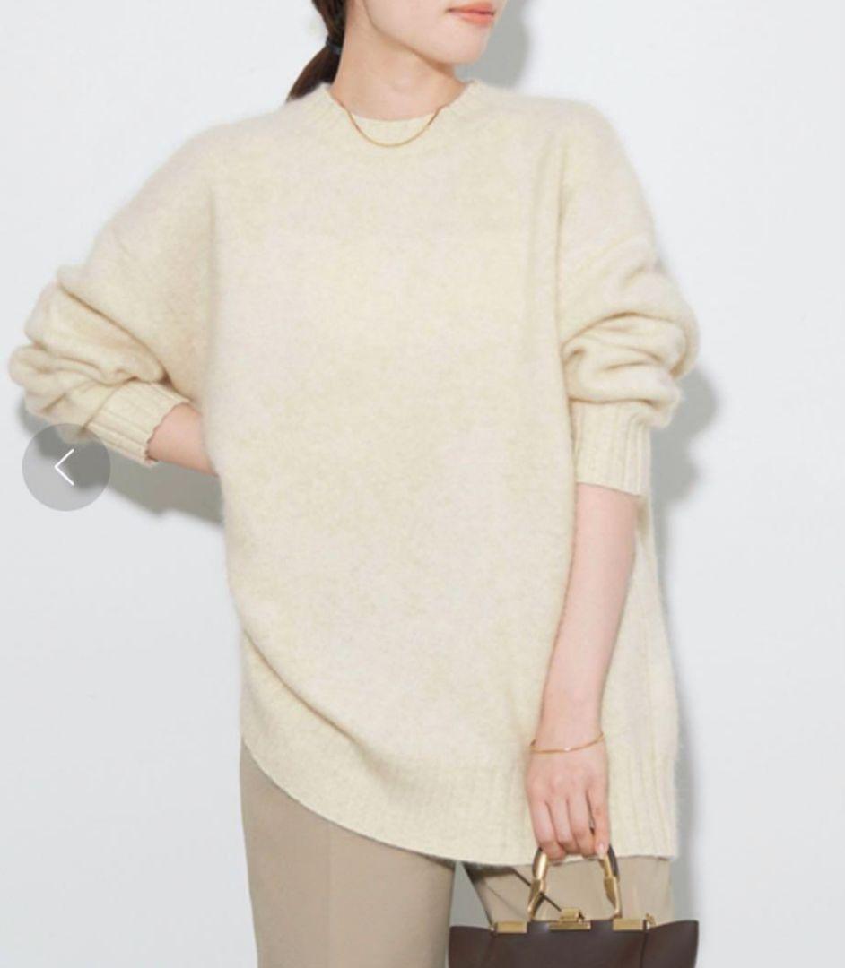 ヤク100% plage Yak Big ふんわりプルオーバーニット 23aw