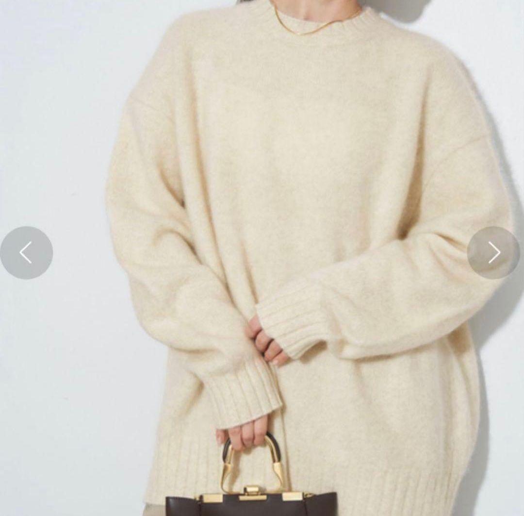 ヤク100% plage Yak Big ふんわりプルオーバーニット 23aw