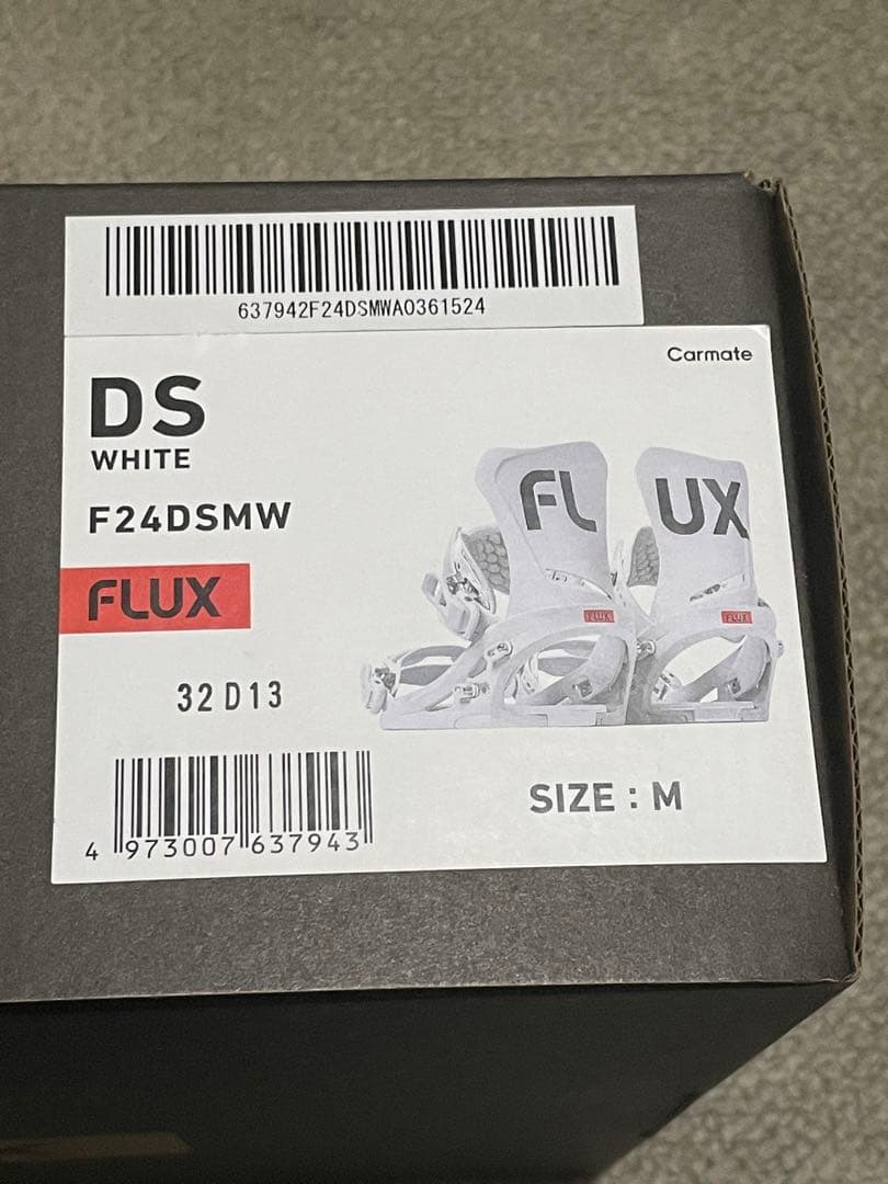 FLUX DS ホワイト Mサイズ ビンディング バインディング 白 23-24