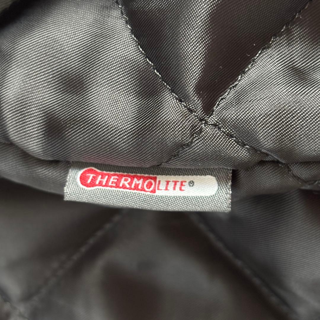 美品 ナノユニバース 羊革ライダースジャケット シングル L キルティング 中綿