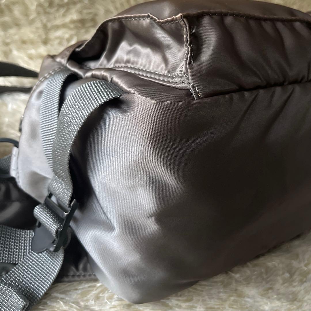 【極美品・色変化あり】ポーター タンカー シルバー　2way ウエストポーチ