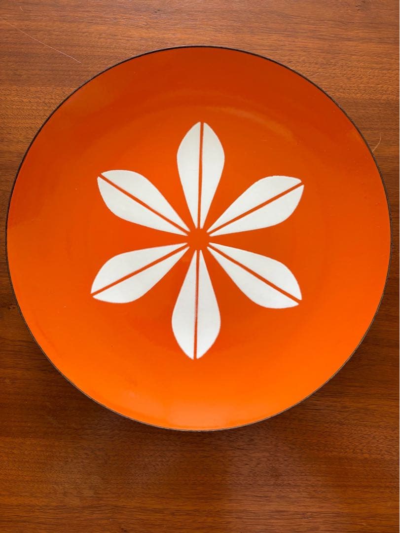 キャサリンホルムホーロープレート皿＊オレンジ