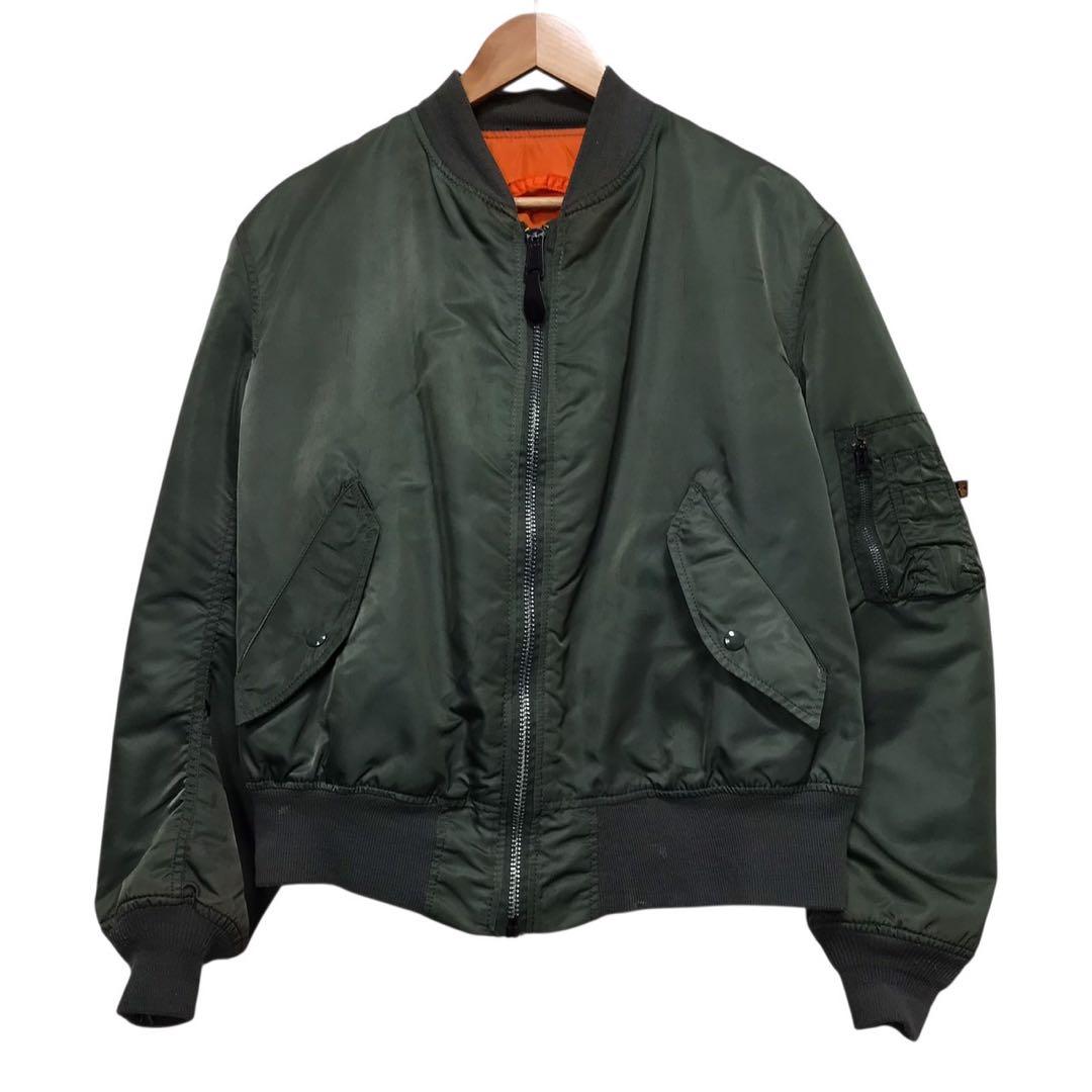 90s ALPHA アルファ　ビンテージフライトジャケット　MA1 USA製　L
