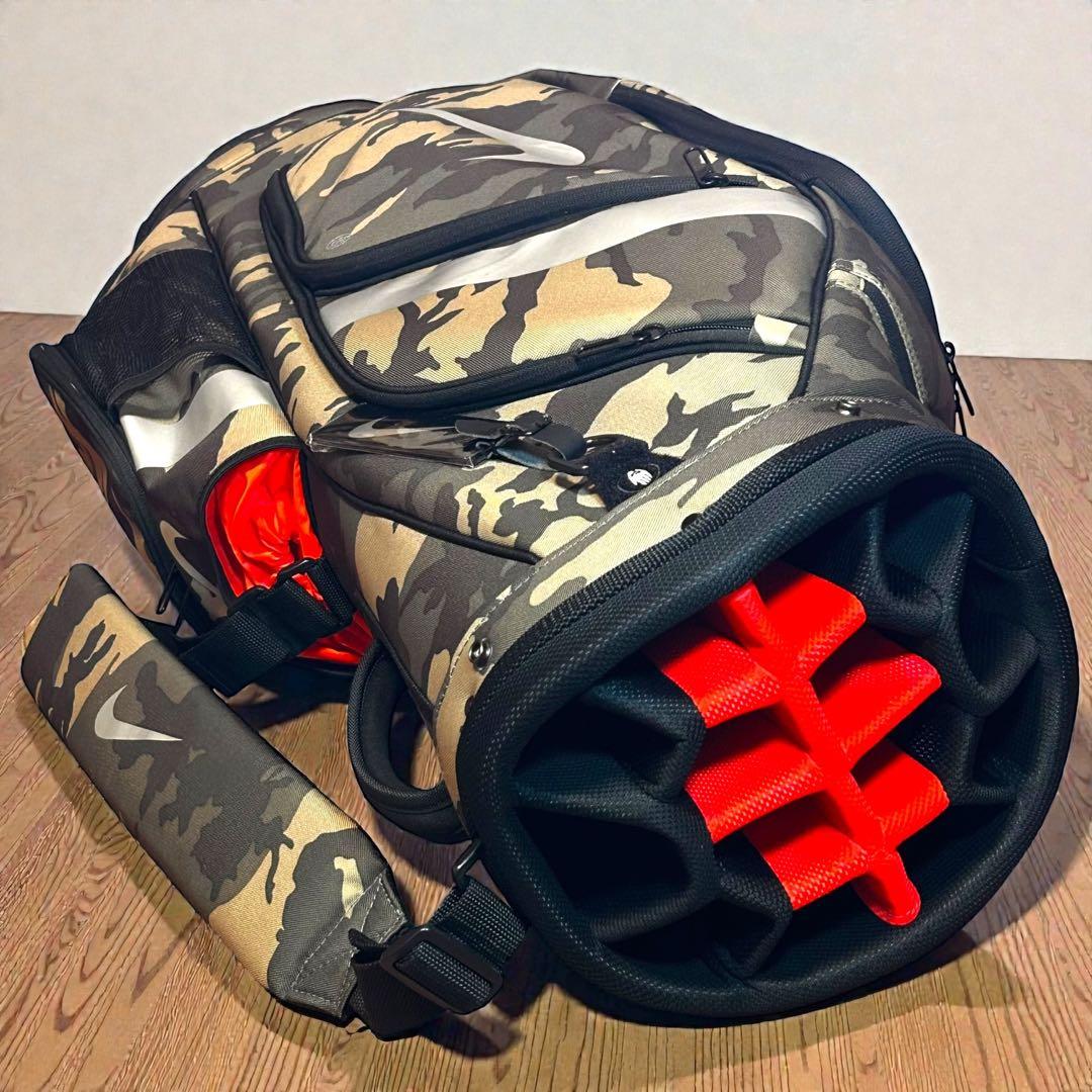 ほぼ未使用級❣️極美品✨NIKE ゴルフ キャディバッグ 14分割 カモフラ 迷彩