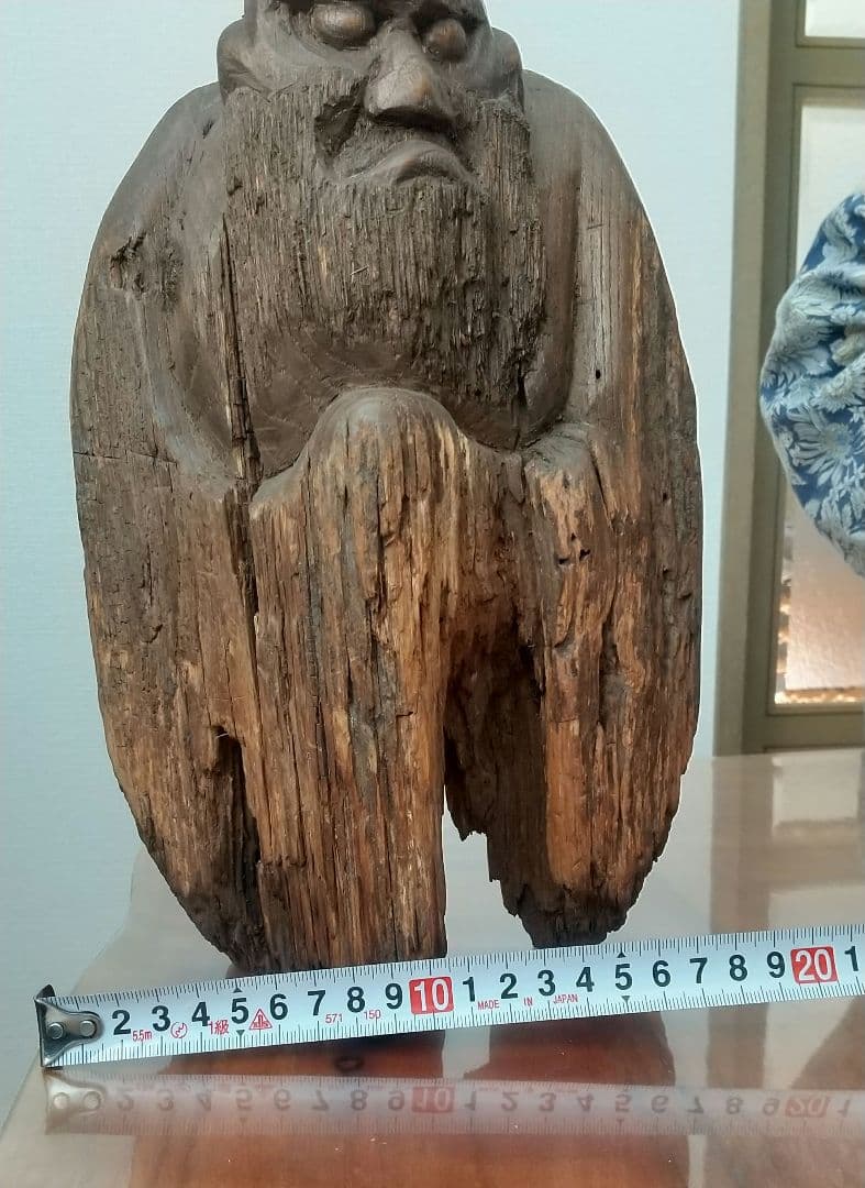 国宝姫路城天守閣古材 橋本星湖作 仙人の彫刻 1