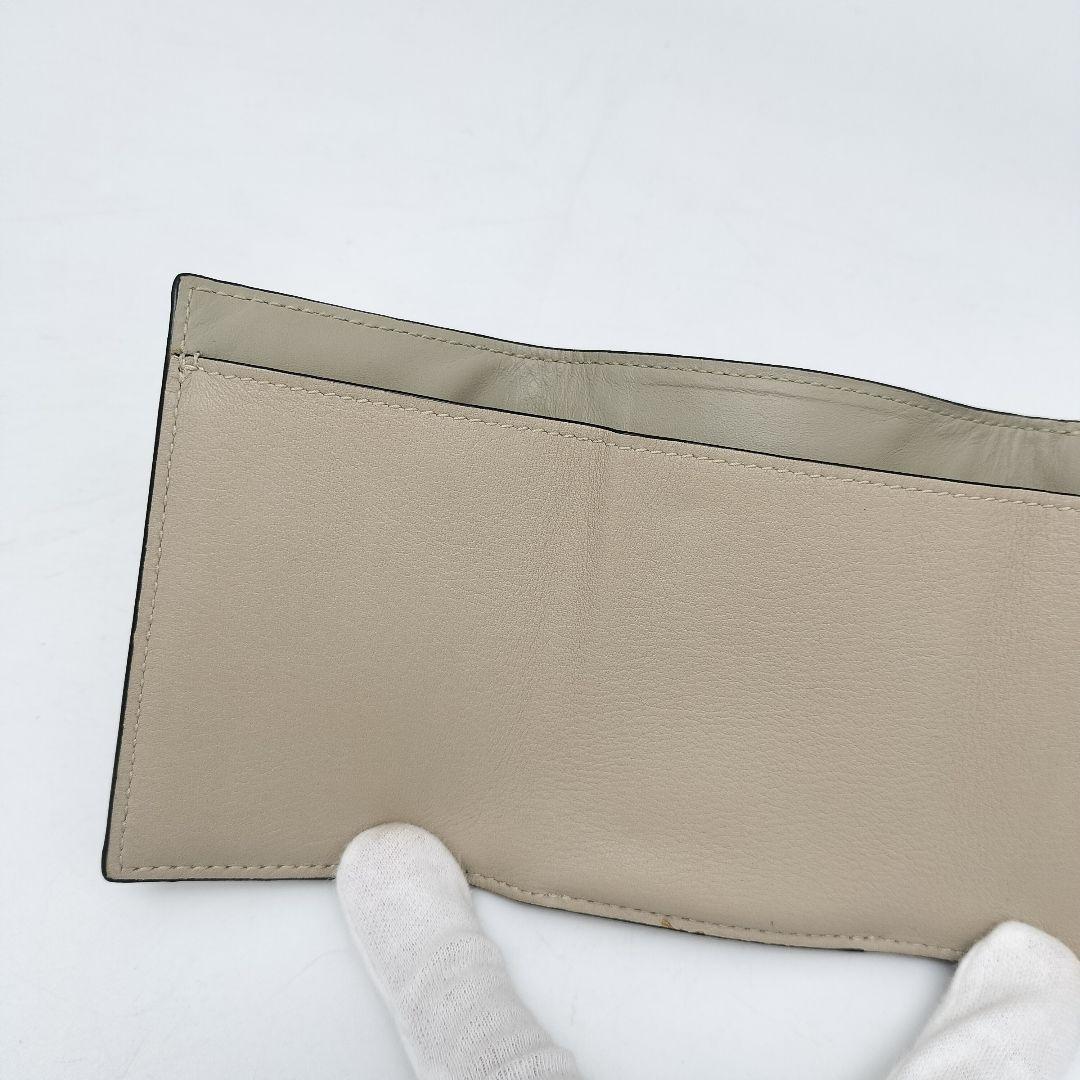 極美品✨ロエベ　三つ折り財布　レザー
