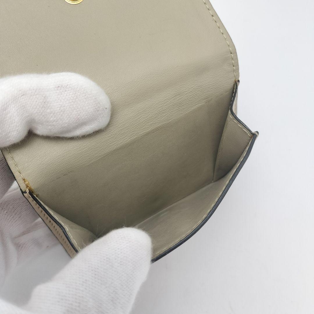 極美品✨ロエベ　三つ折り財布　レザー