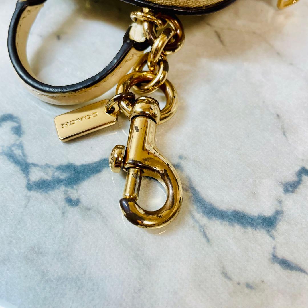 coach コーチ　バッグチャーム　シグネチャーキャンバス　ミニバッグ　小物入れ