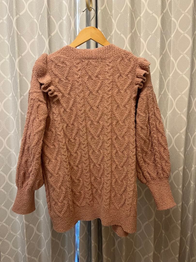 ジェラートピケ バレンタイン カーディガン カップインキャミワンピース