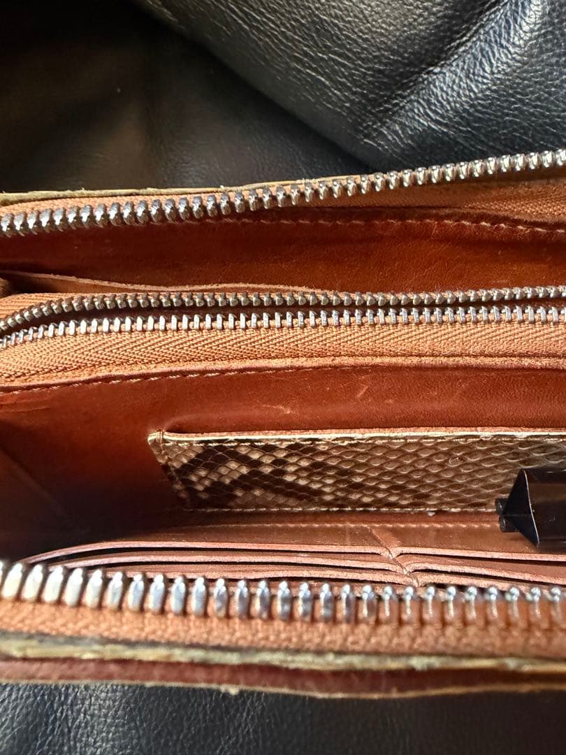 t*s様 アルズニ　長財布　フルパイソ　ラウンドファスナー　激渋　ライダース