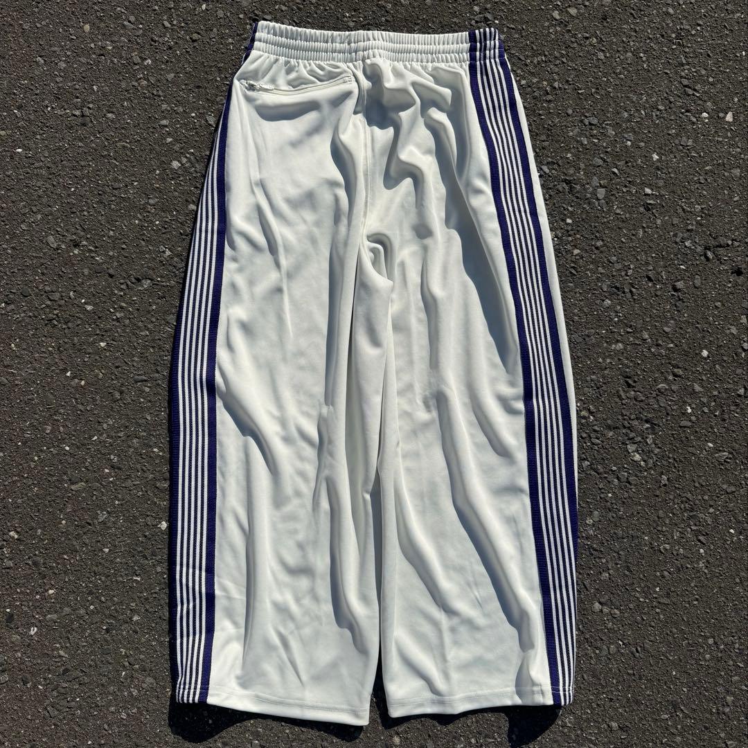 needles H.Dトラックパンツヒザデル ホワイトパープル M