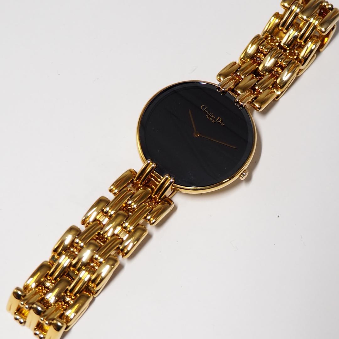 美品 ディオール DIOR バギラ ブラックムーン メンズ 腕時計 H613