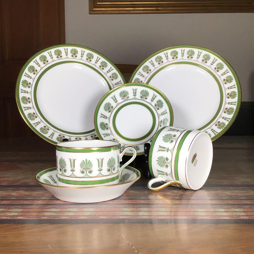 リチャードジノリ 『パルメッテ　エメラルド』　C&S　大皿　ペア